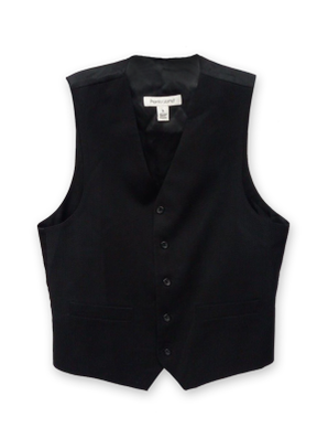 Black Button Up Vest