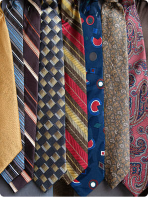 rack of ties