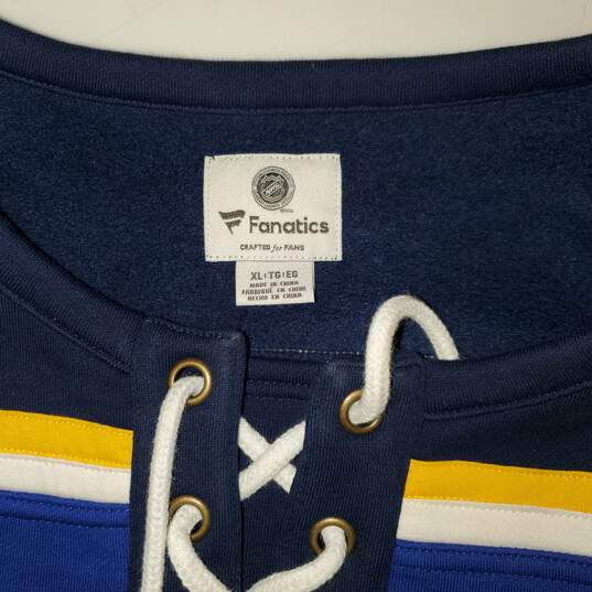 NHL Fanatics St. Louis Blues Pullover Sweater Size XL image number 3