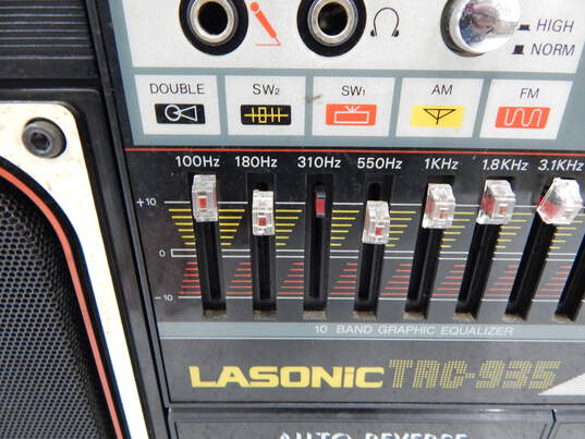 Lasonic TRC-935 Boombox Cassette Tape Player Radio For Parts & Repair image number 5