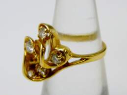 14K Yellow Gold 0.79 CTTW Diamond Artisan Ring 5.1g alternative image