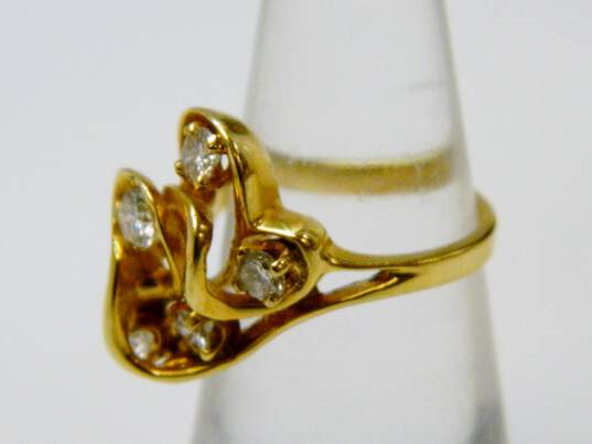14K Yellow Gold 0.79 CTTW Diamond Artisan Ring 5.1g image number 2