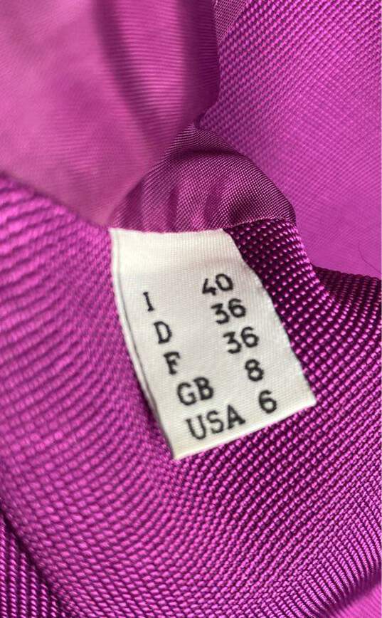 Moschino Women Purple Blazer - Size 6 image number 7