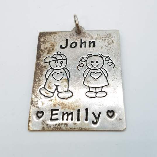 Brighton Sterling Silver ( John & Emily ) Pendant 11.5g image number 1