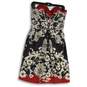 White House Black Market Womens Multicolor Floral Strapless Sheath Dress Size 8 image number 1