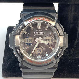 Designer Casio G-Shock GAS-100 Black Round Dial Analog Digital Wristwatch
