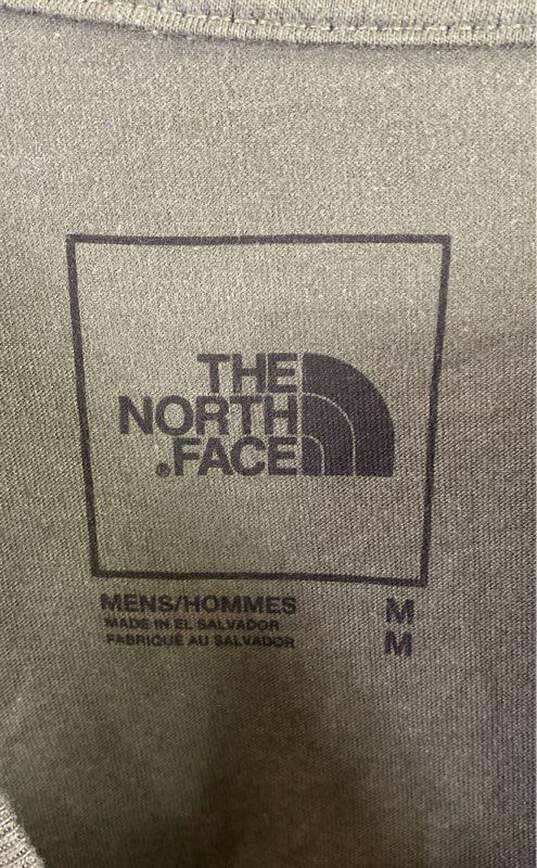 The North Face Men Green Long Sleeve T Shirt M image number 3