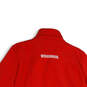 Mens Red University of Wisconsin Mock Neck Full-Zip Jacket Size Large image number 4