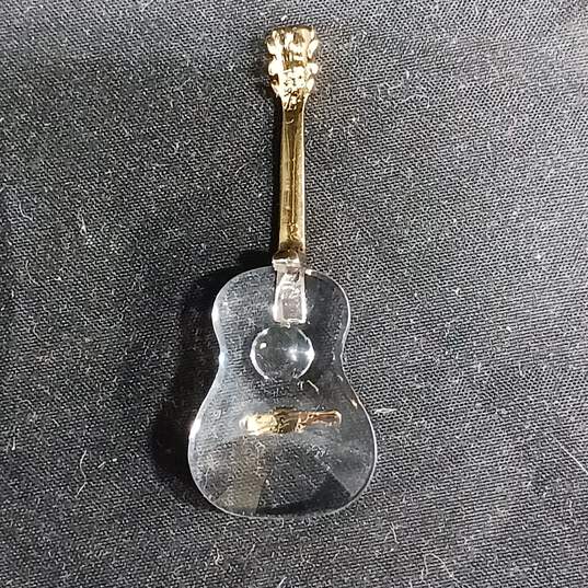 Crystal Memories Finest Austrian Crystal Guitar Miniature In Box image number 3