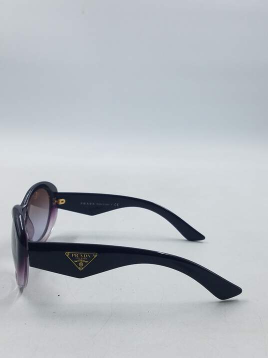 Prada Gradient Lilac Oval Sunglasses image number 4