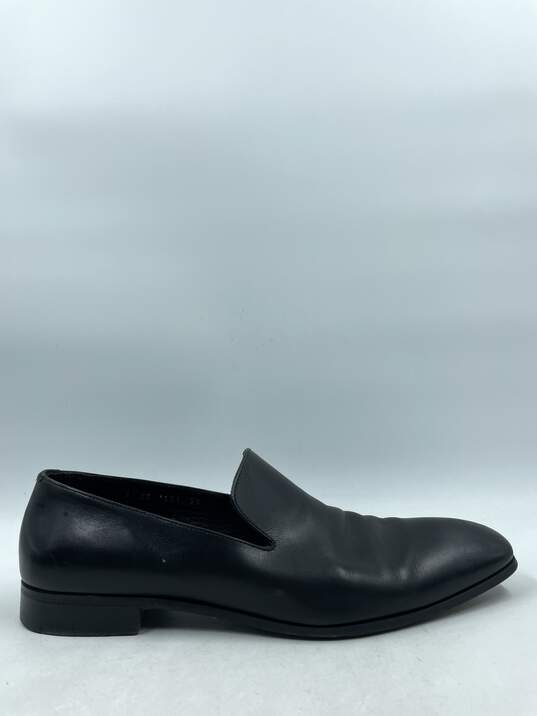 Authentic Prada Black Leather Loafers M 9.5 image number 1