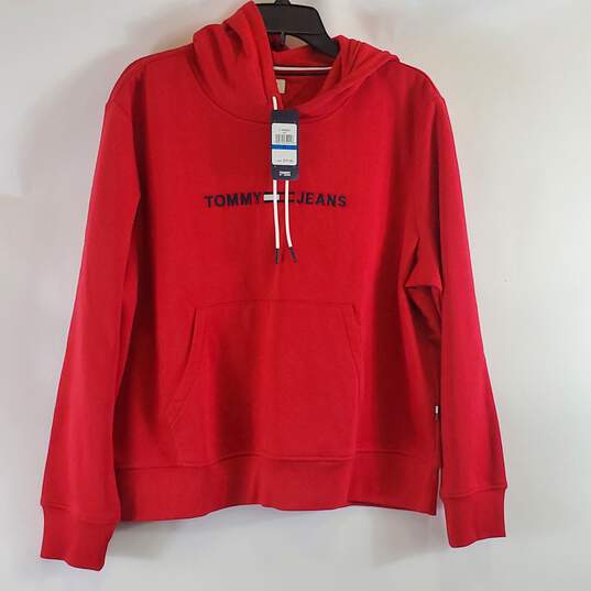Tommy Jeans Women Red Hoodie XL NWT image number 1