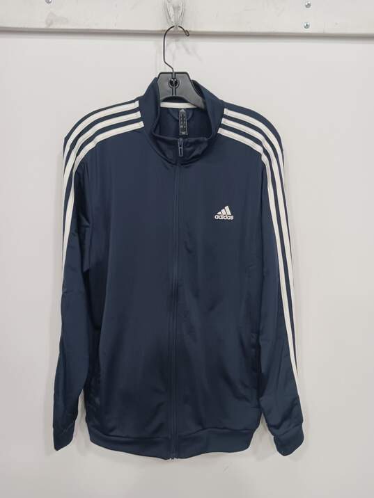 Adidas Blue Jacket  Mens Sz: XL image number 1