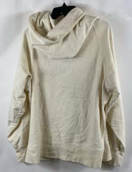NWT Sandrine Rose Mens Ivory Cotton Pockets Long Sleeve Full Zip Hoodie Size M alternative image
