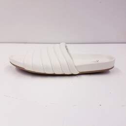 Beek Anthropologie Skimmer White Leather Slide Sandals Shoes Women's Size 7 B alternative image