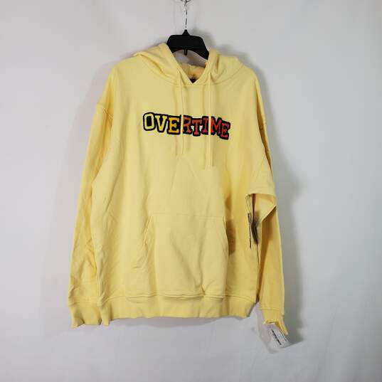 Overtime Men Yellow Patch Hoodie XL NWT image number 1