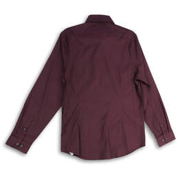 NWT Womens Purple Spread Collar Slim Fit Button-Up Shirt Size Medium alternative image