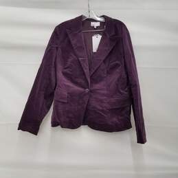 DR2 Purple Blazer NWT Size XL