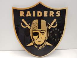 Las Vegas Raiders Shield Clock Signed by Greg Townsend