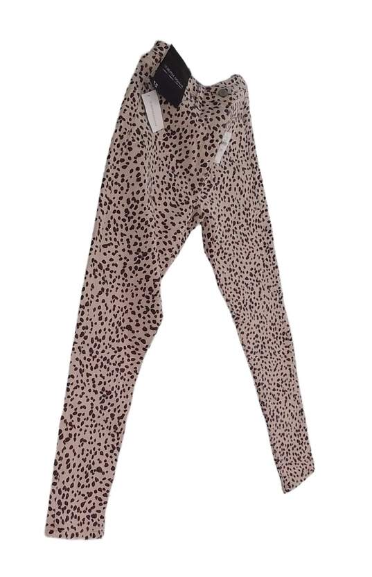 NWT Womens Brown Animal Print High Rise Denim Ankle Skinny Jeans Size 27 image number 3