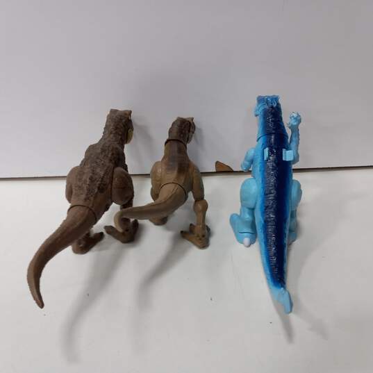 3 Dinosaur Toy Bundle/ 2 Battery Operated image number 2