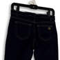 Womens Blue Denim Dark Wash Stretch Pocket Skinny Leg Jeans Size 4 image number 2