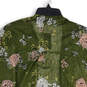 NWT Womens Green Floral Dolman Sleeve Open Front Cardigan Size 2 image number 4