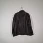 Mens Genuine Leather Long Sleeve Full-Zip Motorcycle Jacket Size Medium image number 2