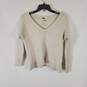 Free People Women Beige V-Neck Sweater XS image number 3