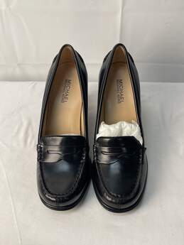 Certified Authentic Michael Kors Womens Black Loafer w/Heel   Size 6.5M