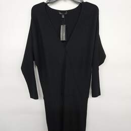 Black Lenzing Ecovero Serene Sweater Dress