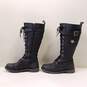 Harley-Davidson Women's Savannah Black Leather Knee High Lace Zip Boots Size 8M image number 3