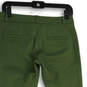 Womens Green Flat Front Welt Pocket Skinny Leg Ankle Pants Size 0P image number 4