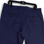 NWT Mens Blue Flat Front Slash Pocket Straight Leg Dress Pants Size 36/30 image number 4