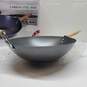Chef's Counter Used 14 In. Carbon Steel Non Stick Wok In Box Untested image number 2