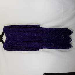 Neiman Marcus Women Dress L Purple alternative image