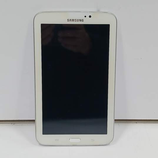 White 7in. Samsung tablet image number 1