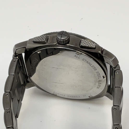 Designer Fossil Machine Chronograph Black Round Dial Analog Wristwatch image number 5