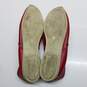 AUTHENTICATED Gucci Red Leather Horsebit Loafer Boat Shoes Mens Size 9 image number 7