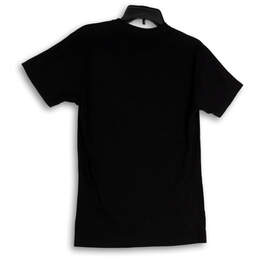 Womens Black Graphic Print Short Sleeve Crew Neck Pullover T-Shirt Size S alternative image