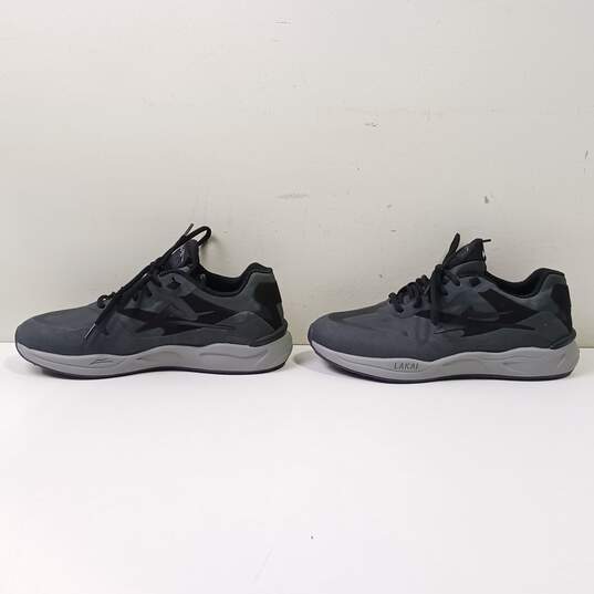 Lakai Men's USA 9 Grey And Black W/ Purple Shoes image number 3