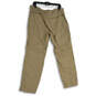 Mens Khaki Flat Front Slash Pocket Straight Leg Hiking Pants Size 36 image number 2