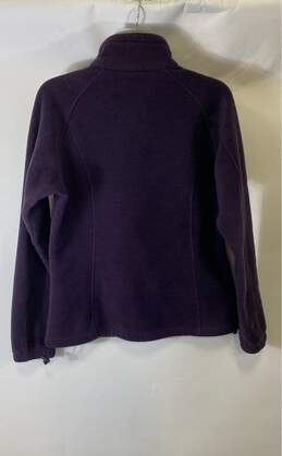 Columbia Womens Purple Fleece Long Sleeve Pockets Mock Neck Full Zip Jacket Sz L alternative image