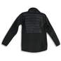 Mens Black Hybrid Mock Neck Long Sleeve Full-Zip Jacket Size Small image number 2