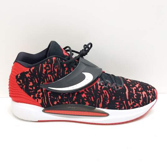 Nike Men's Men's KD 14 Bred Sneakers Size 18 image number 1