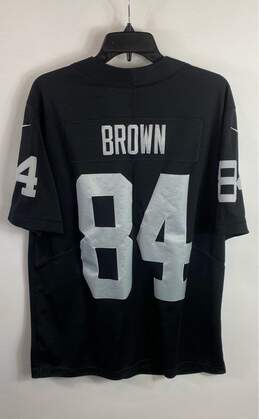 Nike NFL Raiders Black Jersey 84 Brown - Size Large alternative image