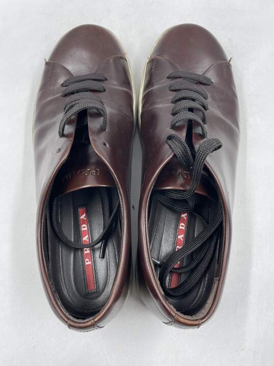Authentic Prada Leather Sneakers M 9 image number 6