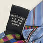 NWT Mens Blue Silk Striped Four-In-Hand Pointed Designer Neck Tie image number 4