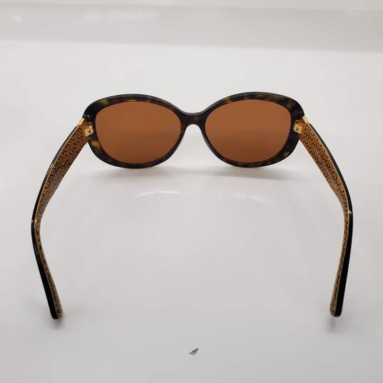Coach 'Keri' HC8040B Brown Tort Round Lens Plastic Frame Sunglasses image number 4