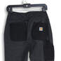 Womens Black Gray Force Fitted Midweight Utility Ankle Leggings Size Medium image number 4